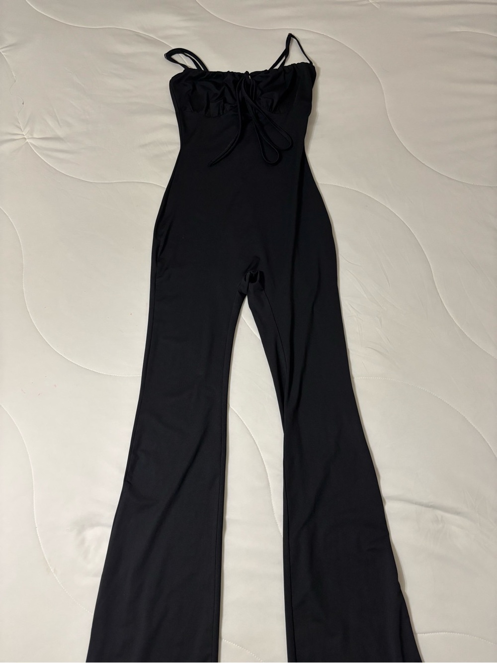 Black Spaghetti-Strap Jumpsuit